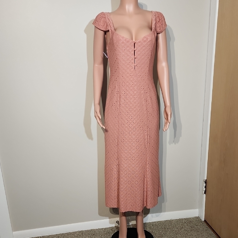 Wayf Pink Maxi Sundress with Sweetheart Neckline - Picture 13 of 13